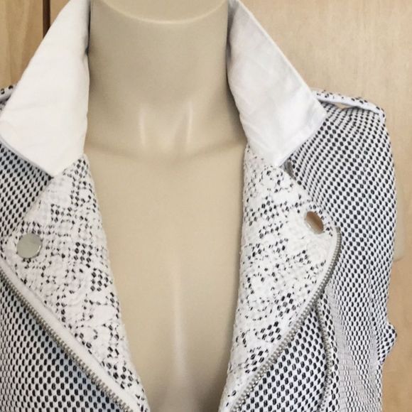 Rebecca Tweed Honeycomb LeatherTrim Moto V… - Picture 5 of 9